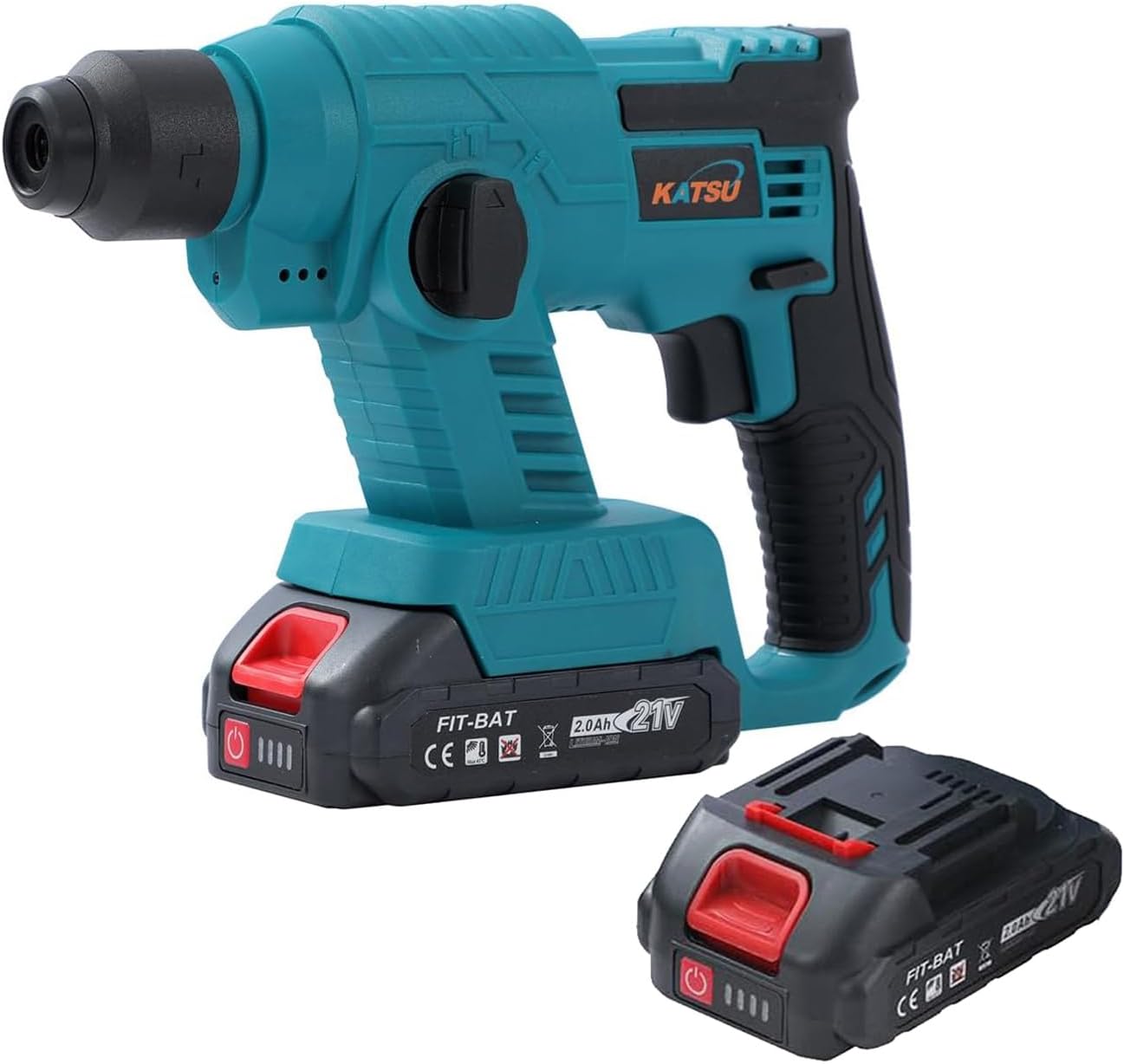 Trapano A Percussione Senza Filo KATSU FIT-BAT 21V Brushless - 10mm Mandrino, 2 Velocità, Senza Batteria - Foto 11