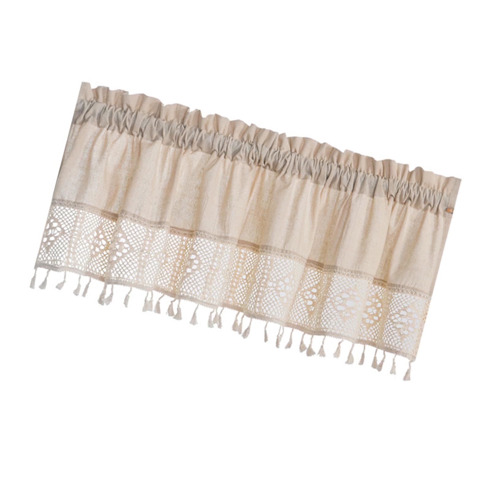Elnwnnkc Look Window Curtain Elegant Tasseled Lace Weaving Designing Curtains to Any Space Decoration Short Drape Easy Install Curtains