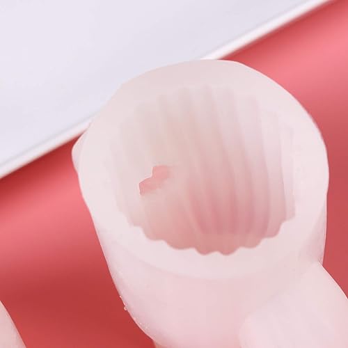 Miniatura 5 de RMISODO 2 piezas molde de vela de cactus molde suculento de silicona lindo molde de fundición 3D para fondant pasta de goma chocolate caramelo vela