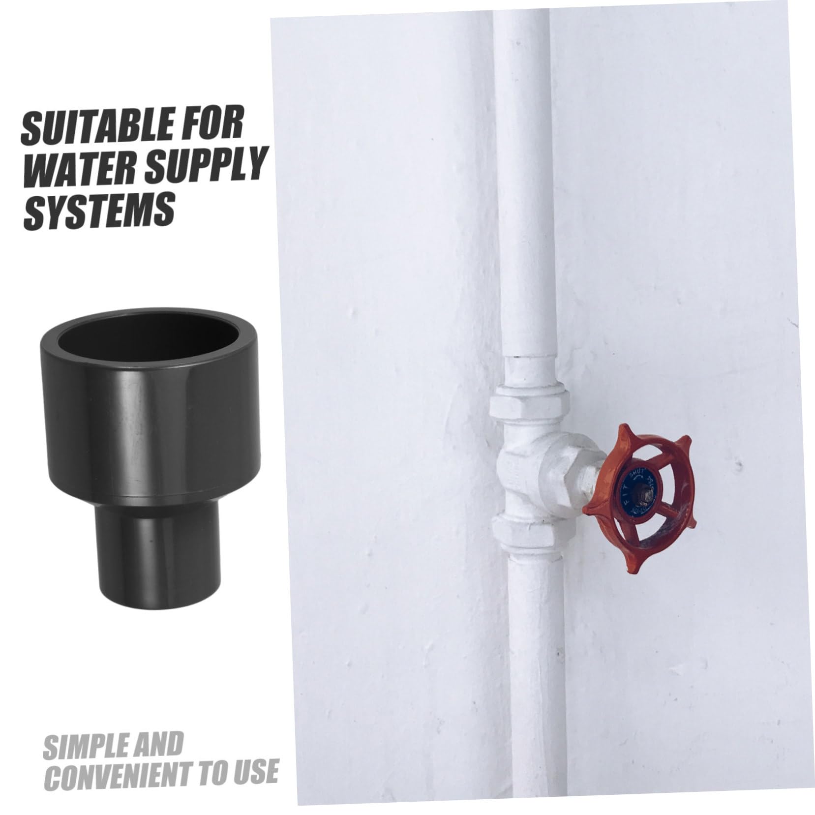 MAGICLULU Conector Reductor de Pvc para Tuberías, 10 Piezas, Conexión Versátil E Instalación Rápida, Uso Industrial en Sistemas de Presión y Alcantarillado