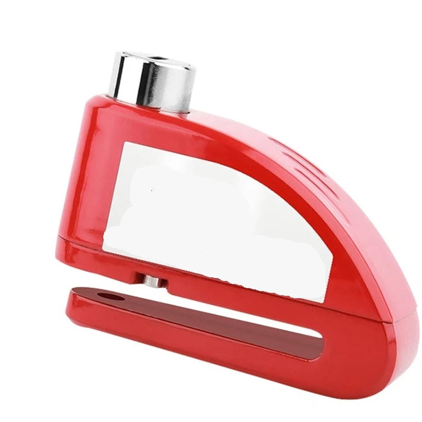 Eguias Red Motorcycle Handlebar Lock Motorcycle Disc Lock With 130Db Alarm, Alloy Anti-Theft Waterproof Brake Rotor Pad Motorbike Lock(Red)