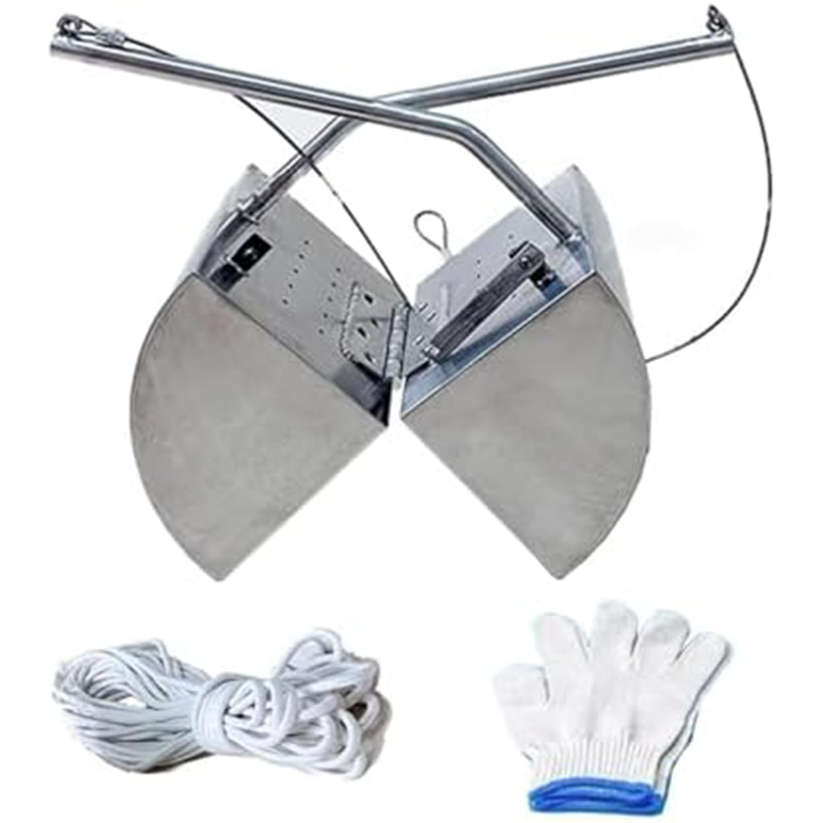 Yxzqloz Stainless Steel Mud Sampler Grab-Type Bucket With Water Outlet For Efficient Sludge Collection In Aquatic Environments (3L)