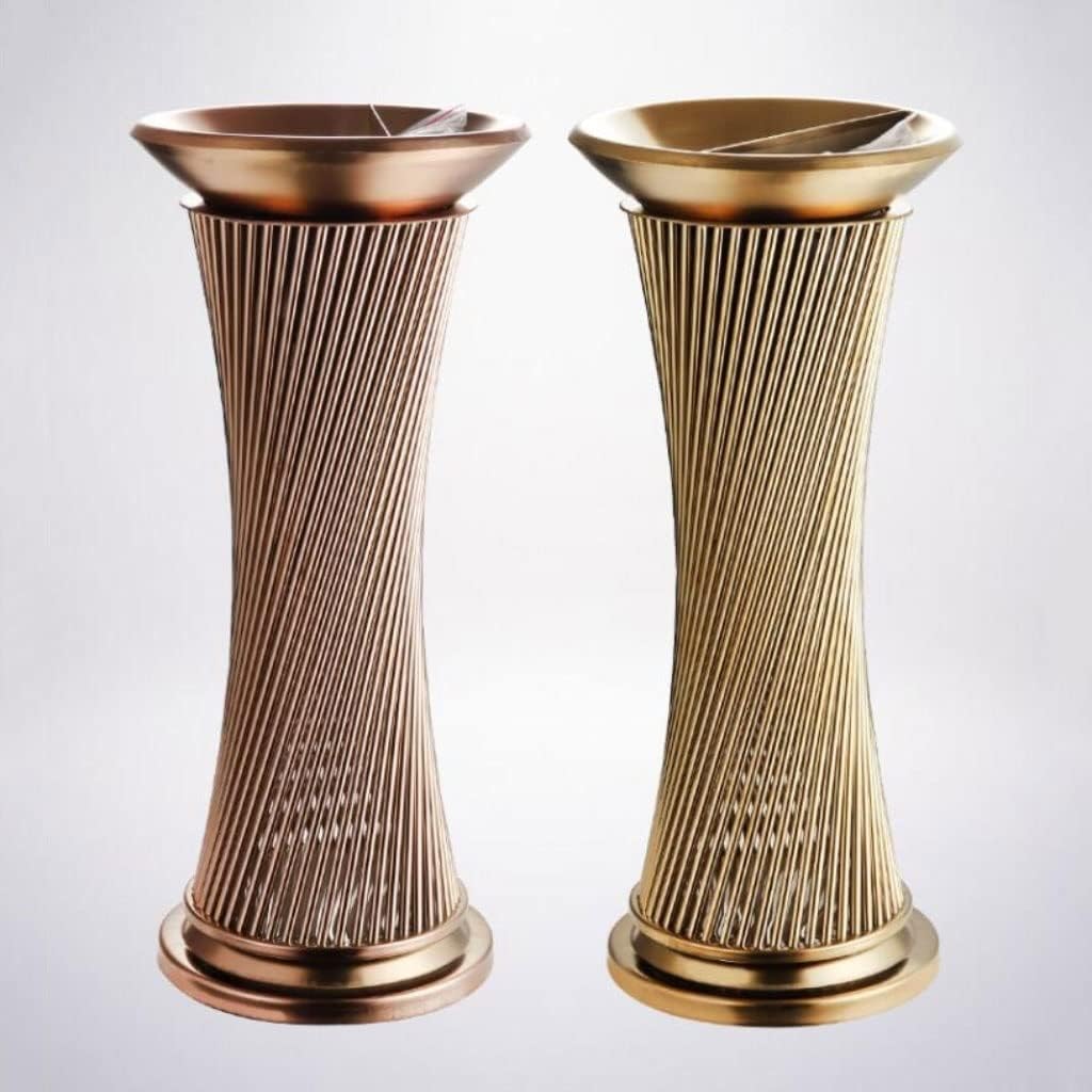 Ashtray Trash Can 6L Stainless Steel Trash Can Ashtray Trash Can Indoor Ashtray Column Outdoor Indoor Ashtray Trash Can 28.74 Inches Vertical Ashtray (Color : A)