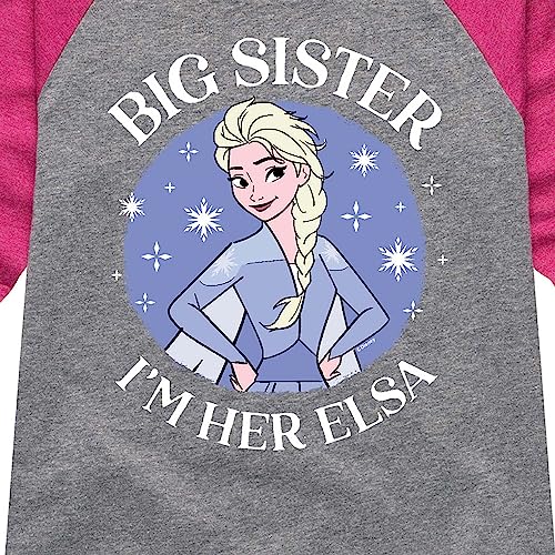 Disney Frozen 2 - Sister Elsa - Toddler and Youth Girls Raglan Graphic T-Shirt3