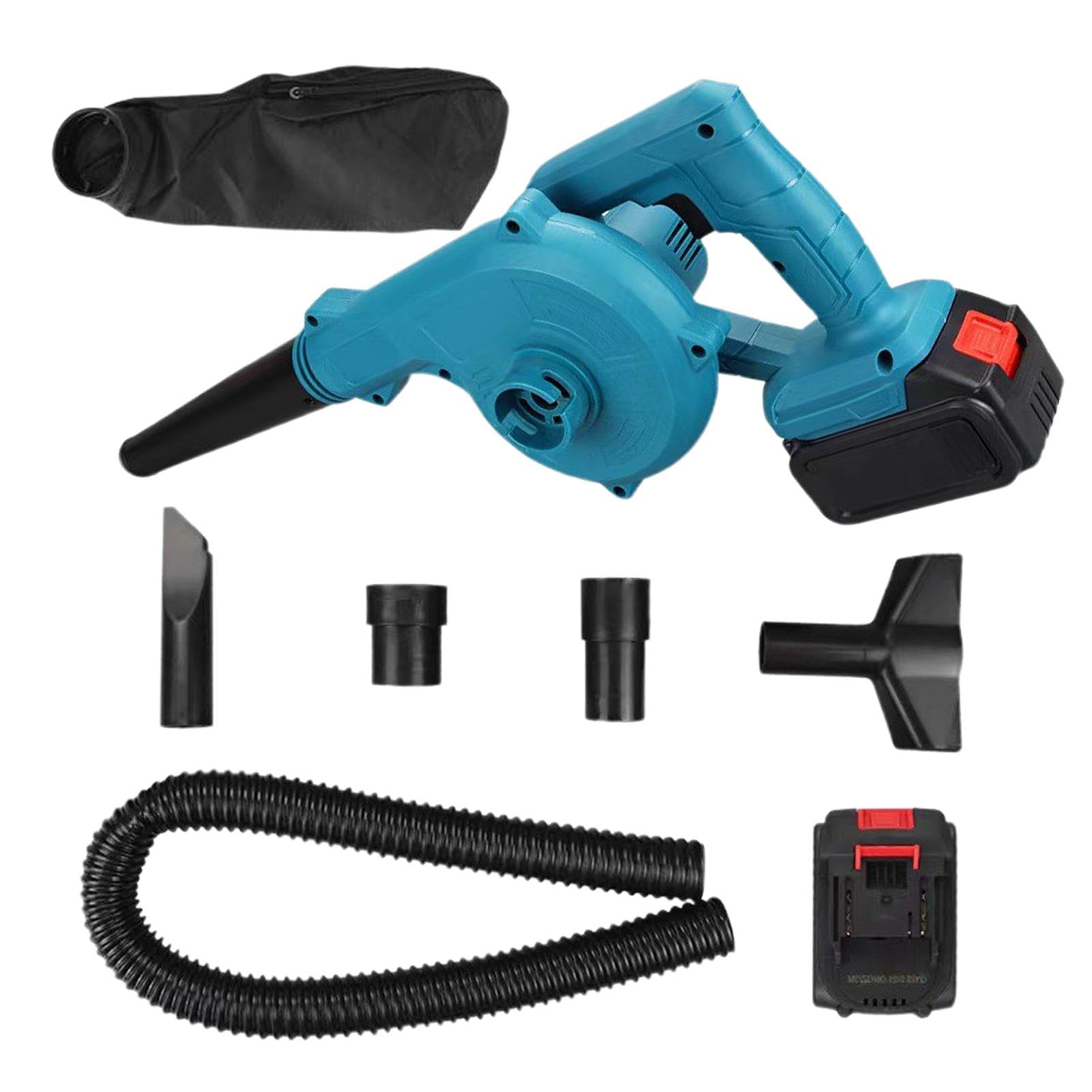 Soffiatore per foglie a batteria, Soffiatore per foglie senza fili, Aspirapolvere automatico elettrico senza fili, velivolo multiuso per giardini domestici, garage, terrazze e altre piccole ar