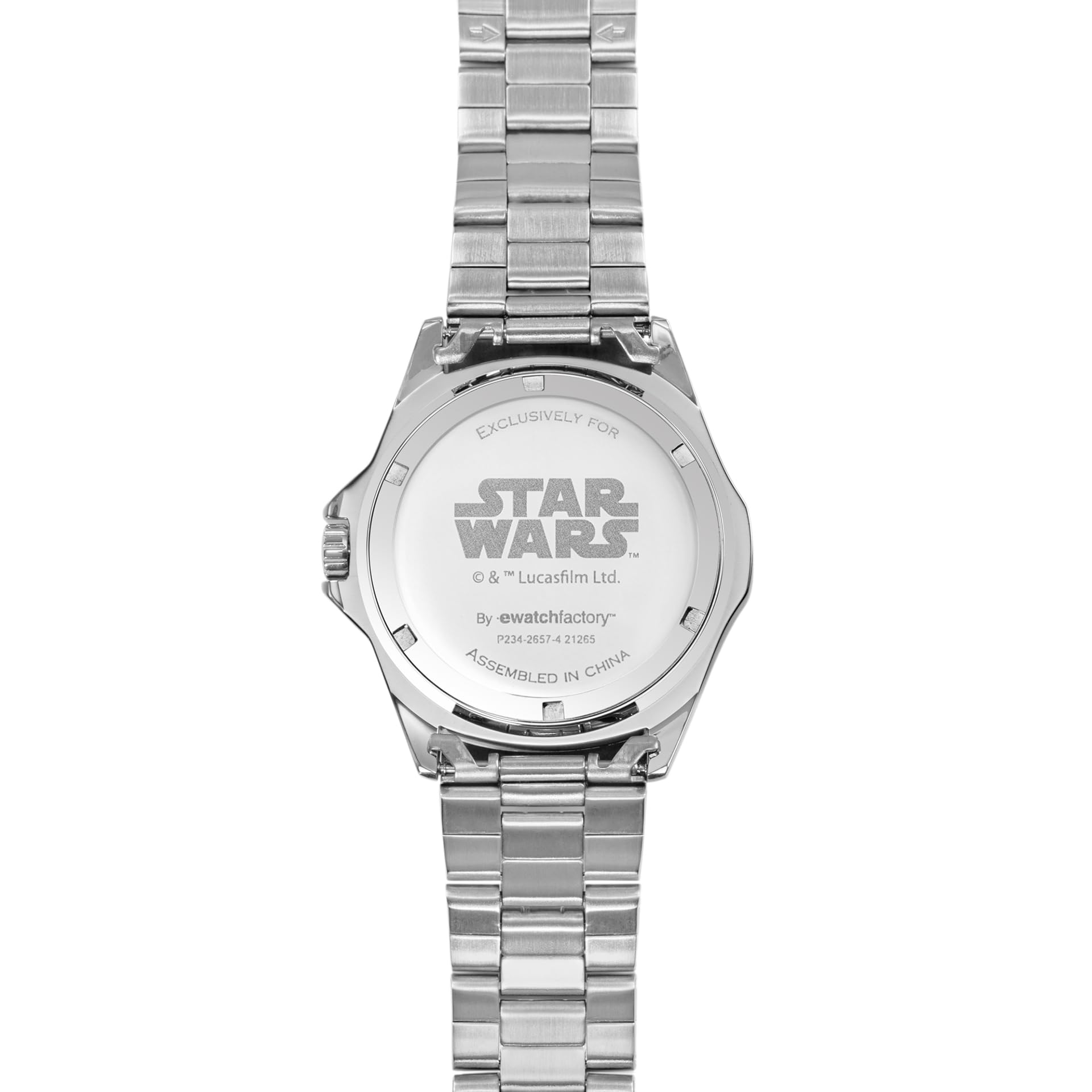 Star Wars Reloj analógico de Cuarzo japonés para Hombre con Correa de Acero Inoxidable WSW001295