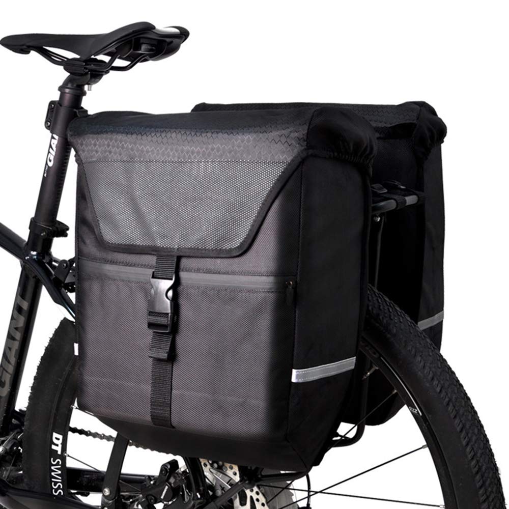 Torba rowerowa 29L Sakwy rowerowe Bagażniki bagażnika - Pasek odblaskowy - Wodoodporny nylon - Niełatwo odkształcone tłumienie