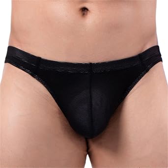 Mens Bikini Briefs Moisture Wicking Lightweight Briefs Cotton Blend Classic Stretch Underpants with Contour Pouch