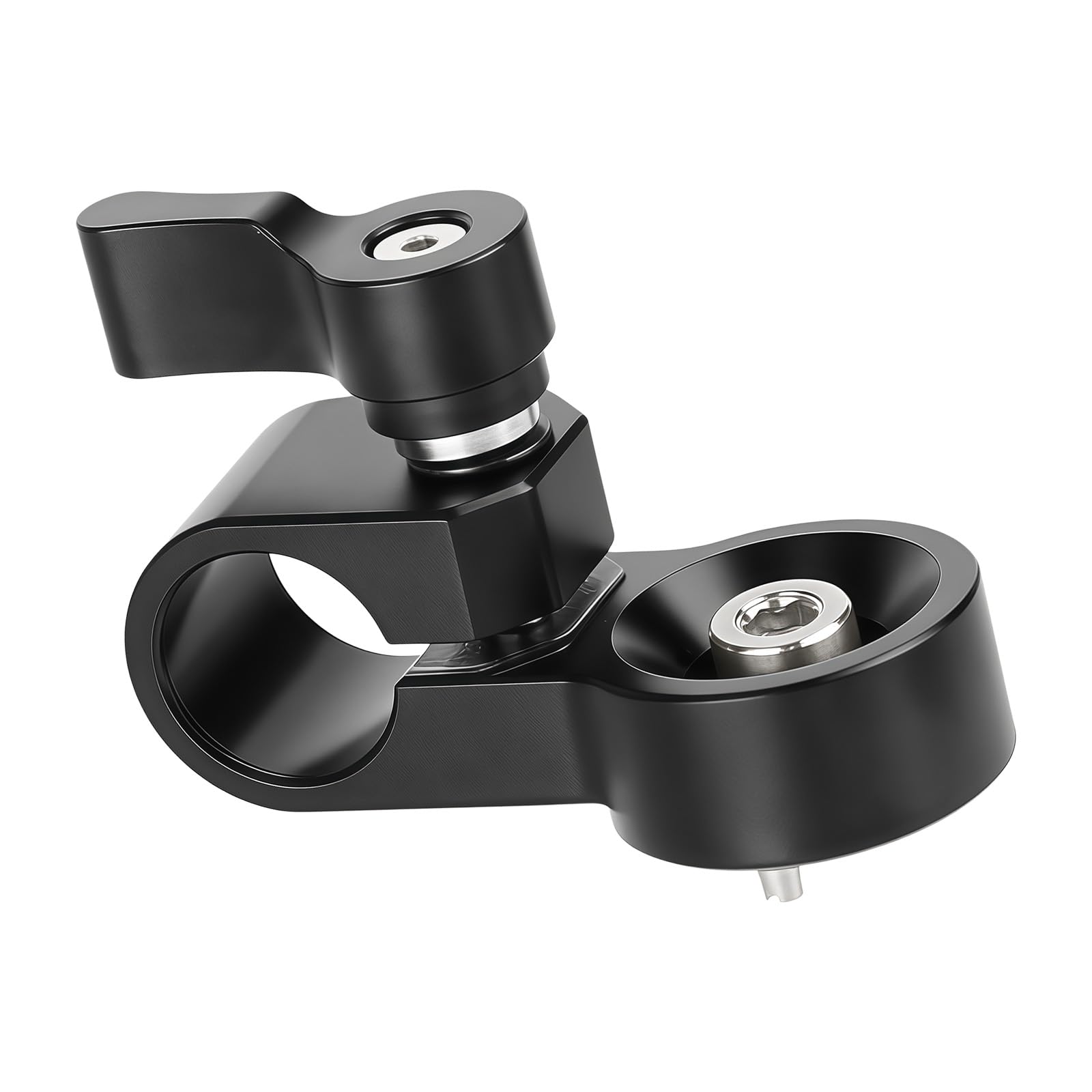 Single Rod Clamp with 1 / 4inch-20 Threaded Screw Replacement for Camera Cage 15mm Rod Pipe Improvement Installation