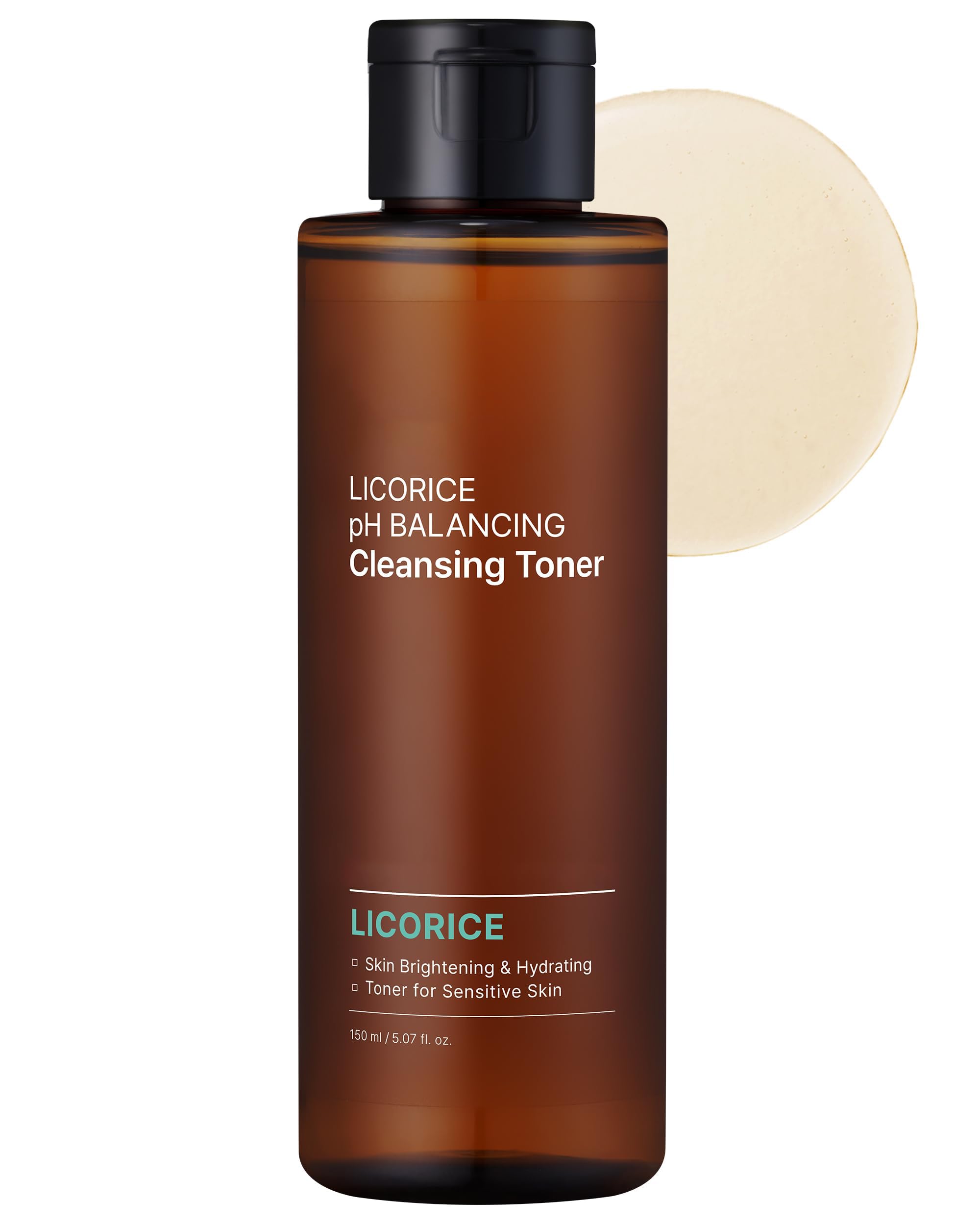 KASTWAVELicorice pH Balancing Korean Toner for Cleansing 5.07 fl.oz. - Alcohol-Free PH5.5 Hydrating Facial Astringent - Skin Clarifying & Hydration Boosting Toner