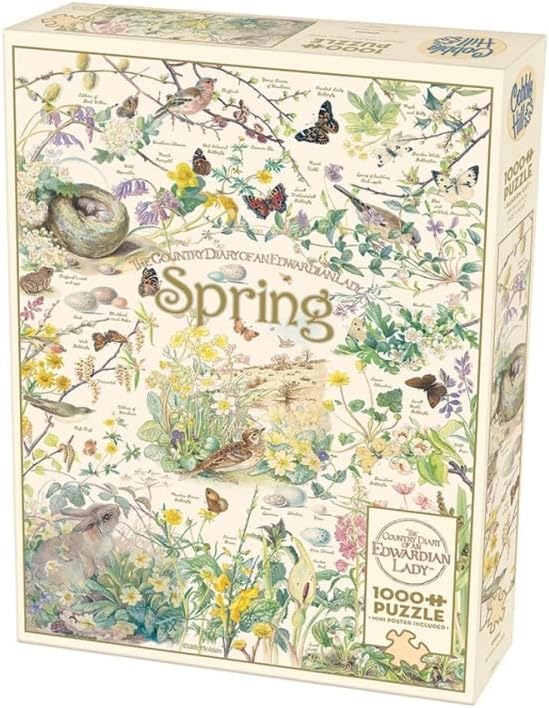 Cobble Hill1000 Piece Puzzle - Country Diary: Spring - Sample Poster Included