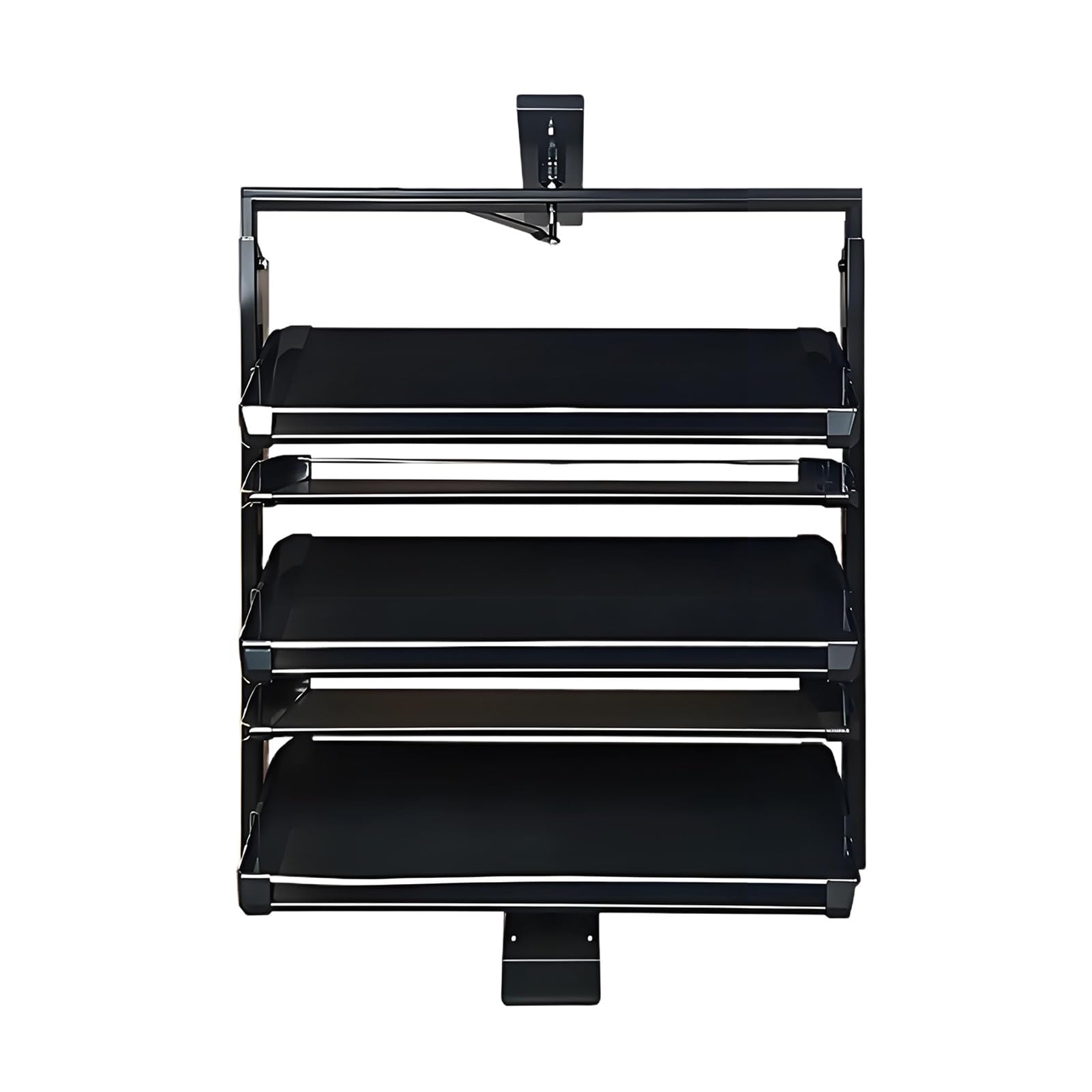 Zapatero extraíble giratorio de 360°, organizador multicapa de altura Ajustable, estante de almacenamiento Vertical, para armario, pasillo o entrada (5 niveles).