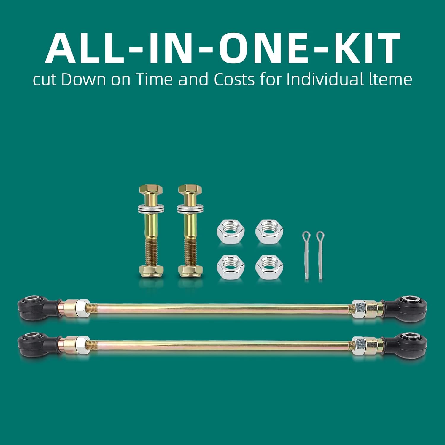 AUTOKAY Tie Rod End Kit, Left and Right Tie Rod Assembly Fits for Polaris Sportsman 450 500 570 700 800