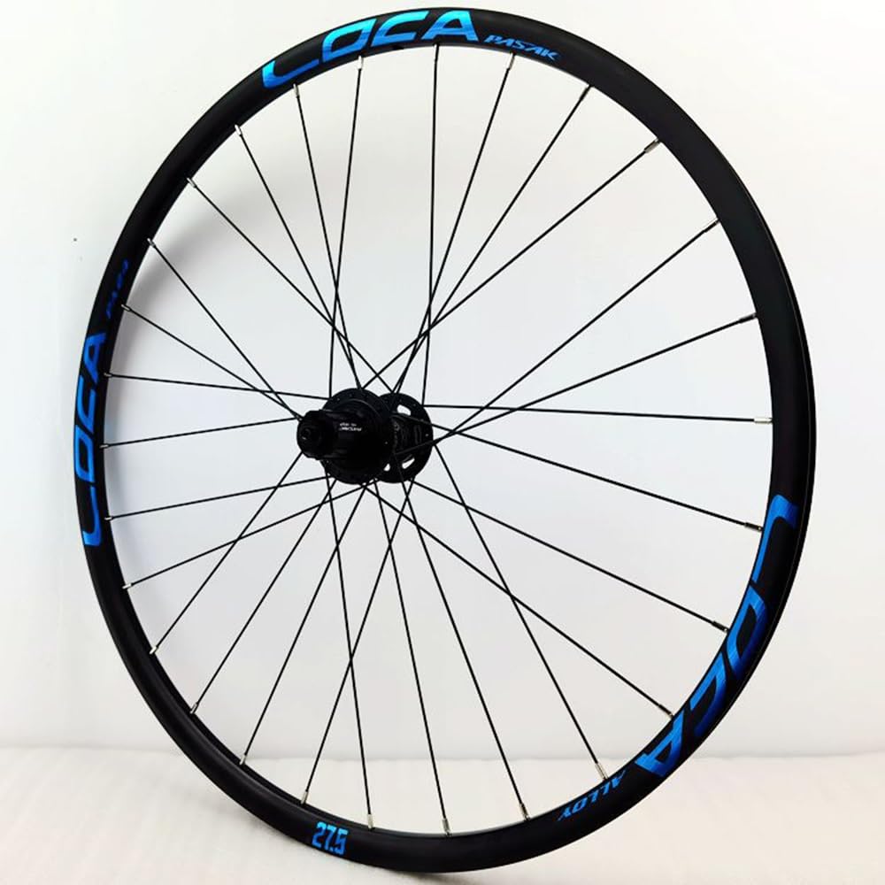 Ruote MTB Ruota Mountain Bike 26'' 27.5'' 29'' Freno Disco Center Lock ASSE Passante Mozzi con Cuscinetti Cassetta 8 9 10 11 12 velocità 28H (Color : Black-Blue, Size : 29inch)
