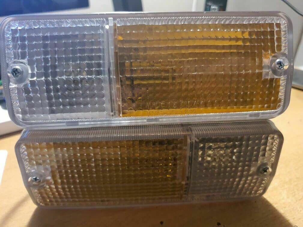 GENERICO 4 Pezzi SX+DX Fanali Anteriori + SX+DX Fanali Posteriore Suzuki Samurai Santana SJ410 413 PARAURTI Freccia Bianco Arancio Stop