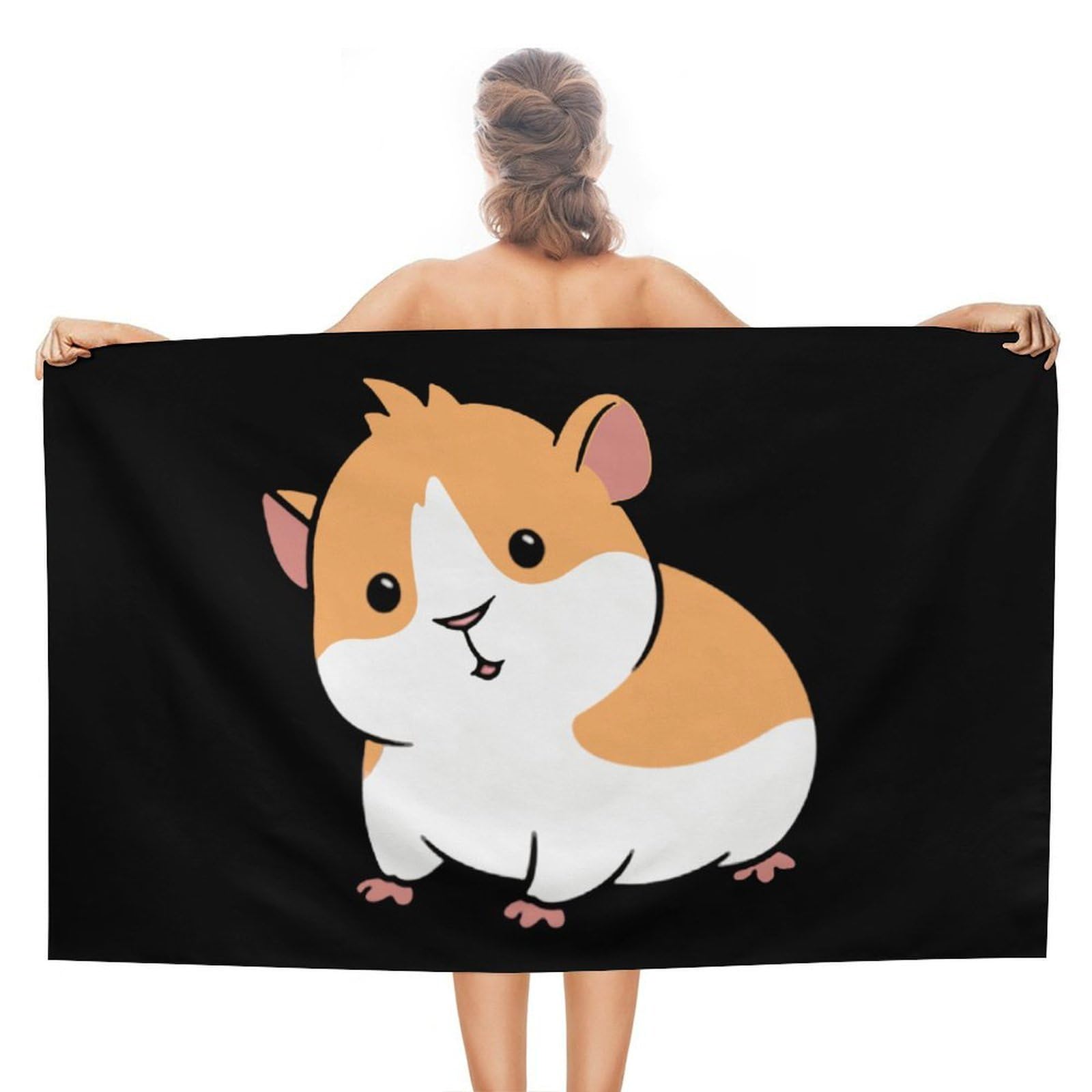 CGSBNGHA Cute Guinea Pigs Beach Towels Soft Bathroom Bath Pool Swim Towels for Women Men