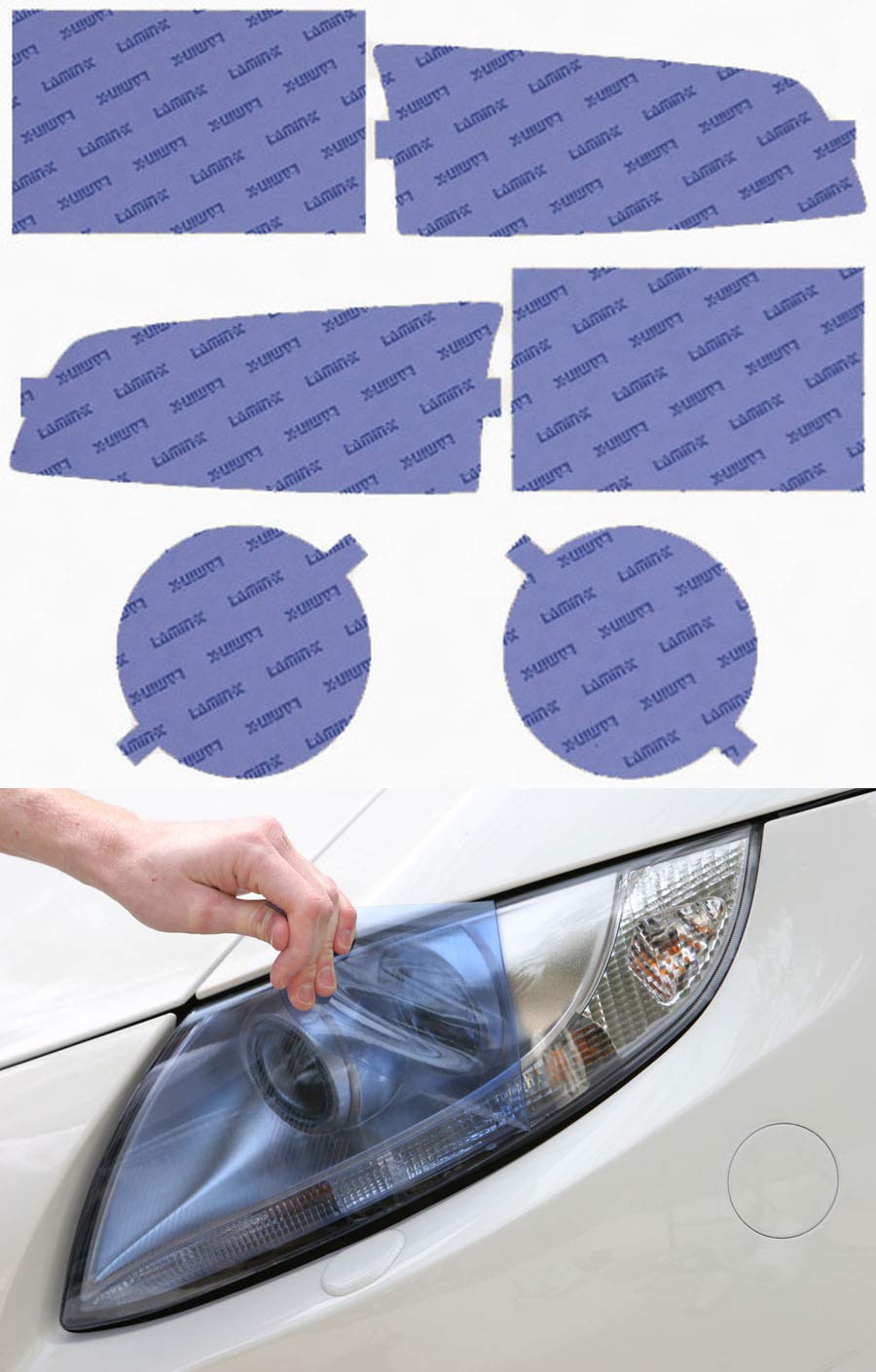 Lamin-x Custom Fit Blue Headlight Covers for Subaru Impreza (98-01)