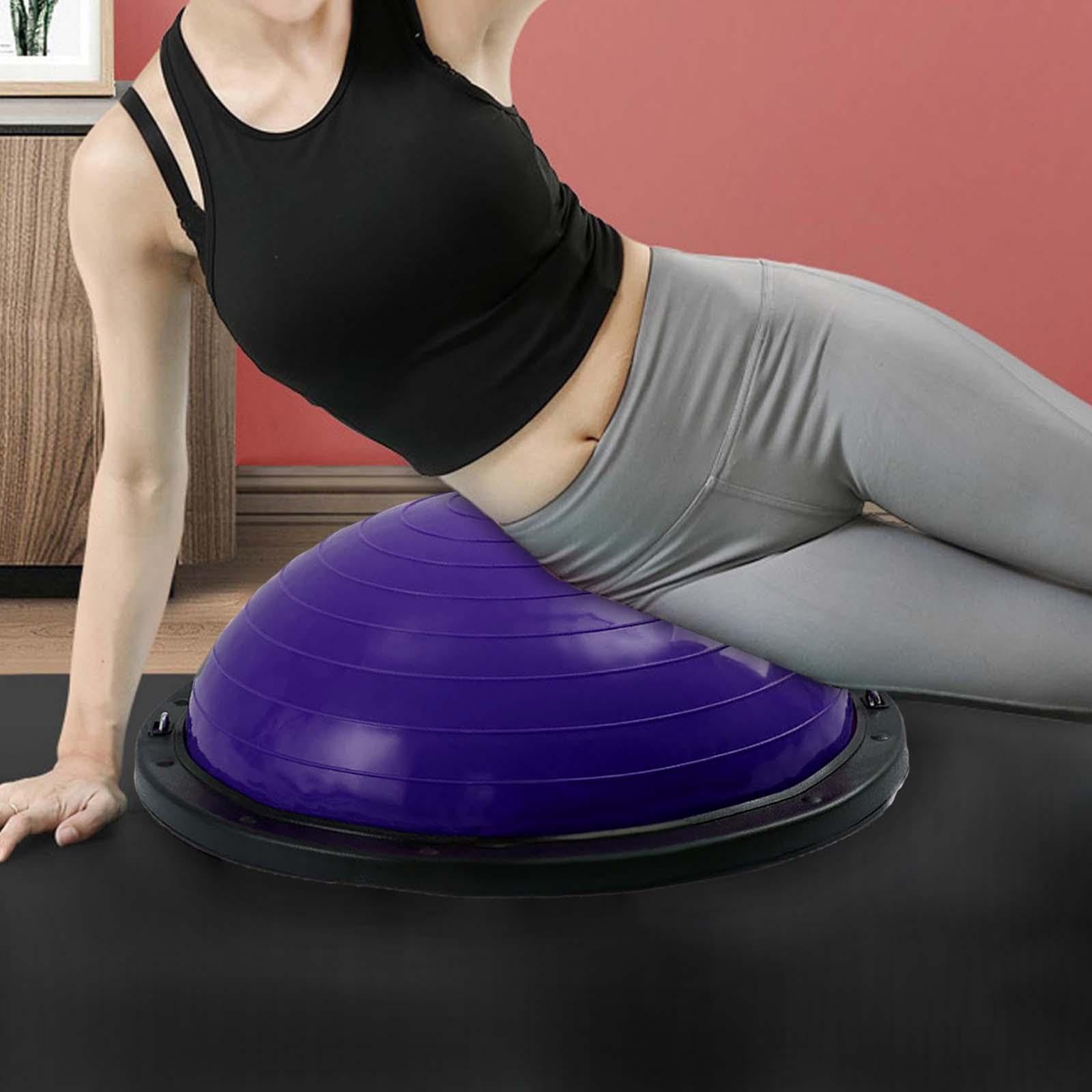 Balance Trainer De Mitad De Balón Antideslizante De Pvc,Morado