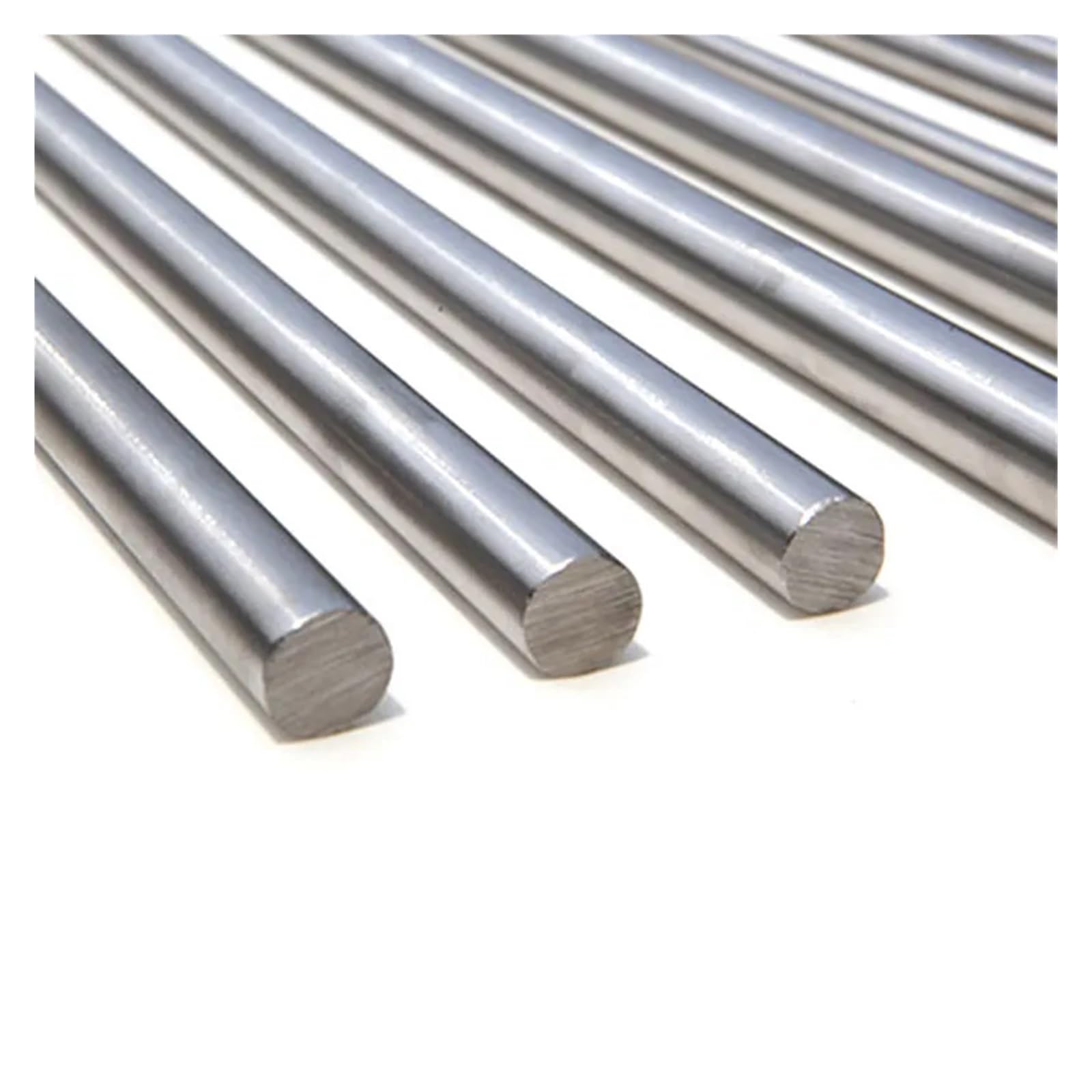 Schaft aus Edelstahl 316, solide Rundstange, gerader Schaft aus Edelstahl, individueller Schnitt, lineare Führungen, Großhandel von Metallmaterialien (25 cm, Durchmesser 8 mm)