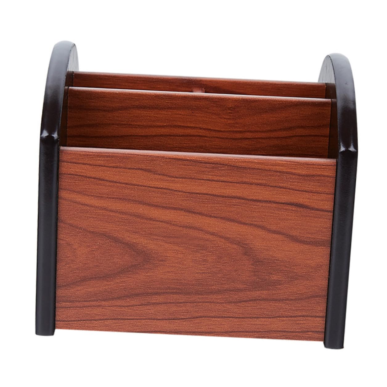 Organizador de Almacenamiento de Madera para Escritorio Portalápices Multifuncional Compartimentos Diseño Compacto y Moderno para Oficina Contenedor Práctico para Artículos