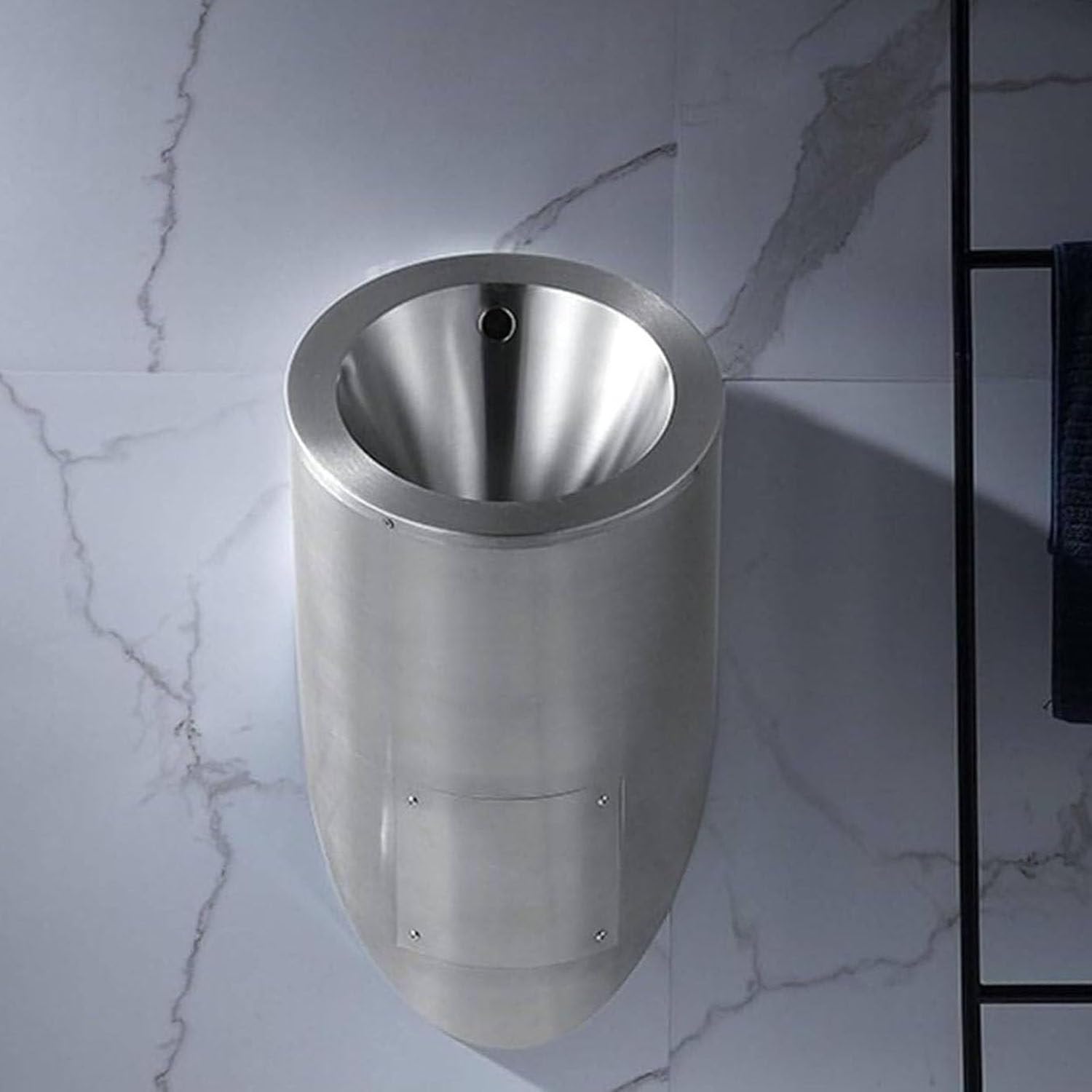 Urinoir commercial en acier inoxydable à chasse d'eau automatique et capteur infrarouge