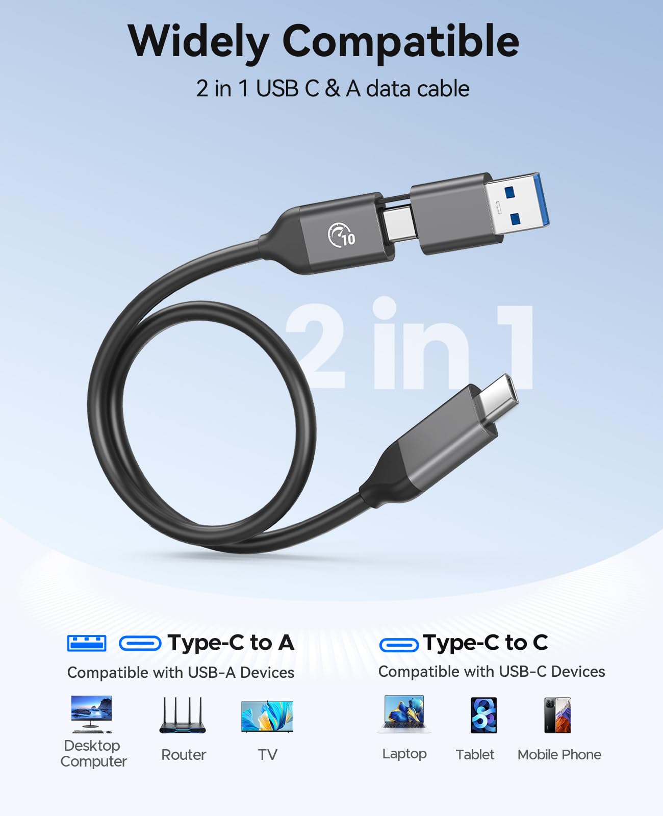 ORICO Extreme Portable SSD 480 GB do 460 MB/s, przenośny dysk SSD NVMe z kablem USB C 2 w 1 do iPhone'a 15/16 17, Mac, PC, smartfona i konsoli do gier, B5PLUS-VB