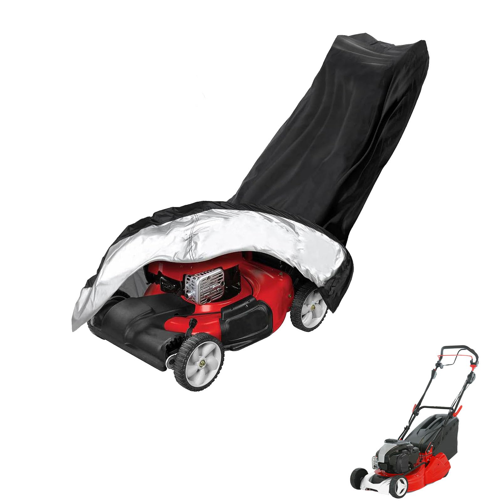 lawnmower cover Compatible with Cobra RM433SPBI ,waterproof and sun,suitable for indoor and outdoor use all year round, comes with a storage bag — image 1
