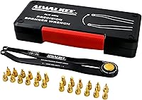 ALWALKEE 25-Piece Pin Wrench Set: Adjustable Hook Spanner with Metric & Imperial Pins, 160mm Arms, 180° Rotation for Bearings, Pulleys & Fasteners