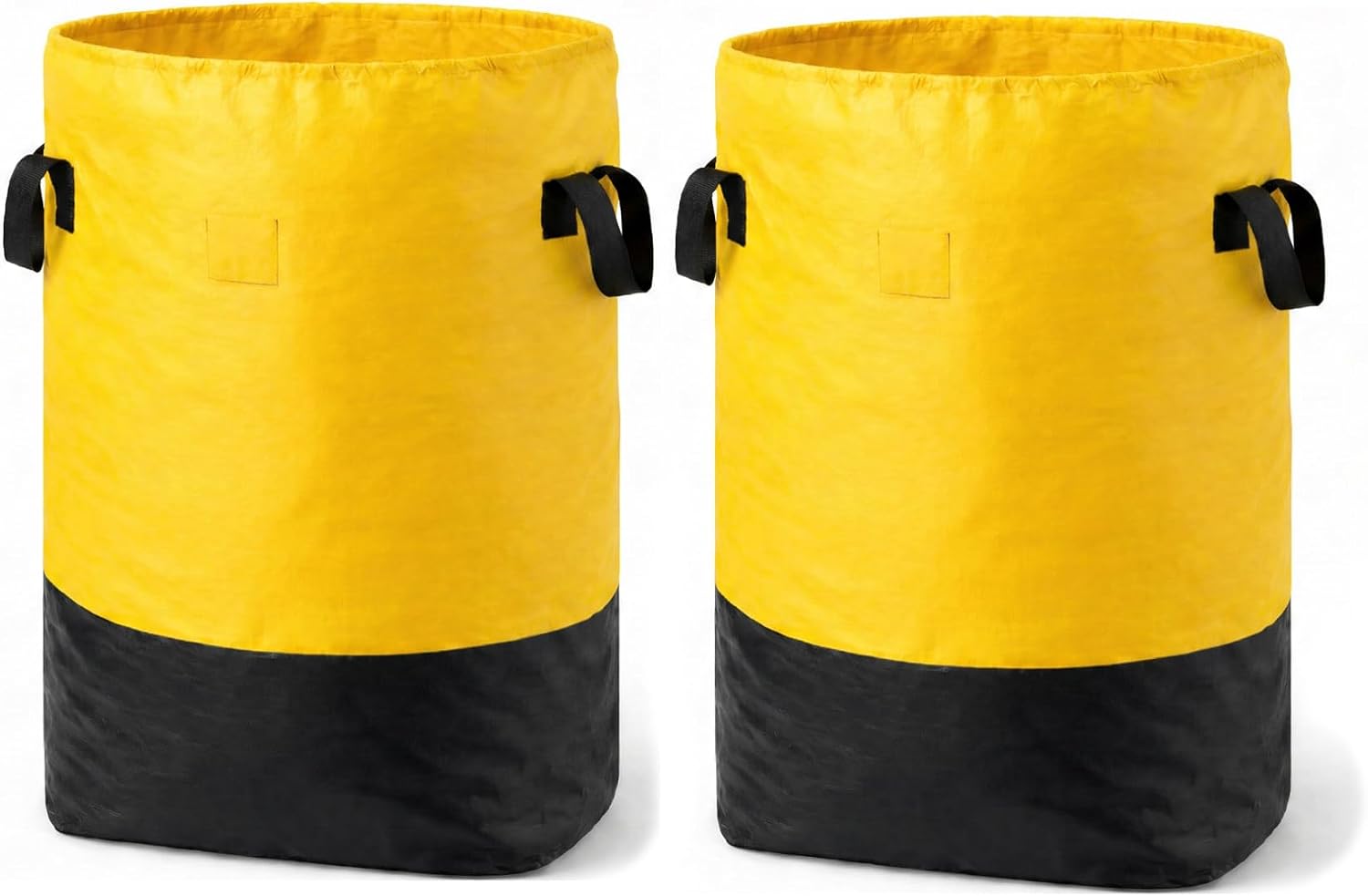 2 Pack Heavy Duty Large Capacity Moving Bags Closure Foldable Waterproof Sturdy Durable for Travel Clothes Bedding Household College Supplies Storage Organizer (Yellow 2 Pack, 39.4 * 19 * 15.7IN)