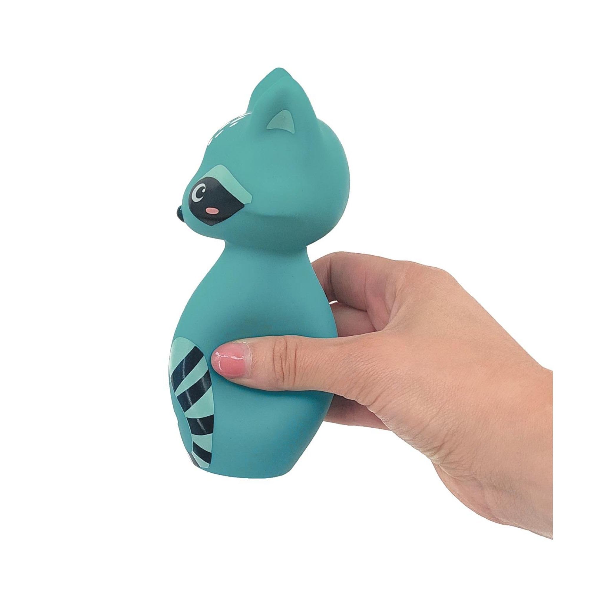 Ludi - Set di Birilli Morbidi per Neonati - dai 10 Mesi - 5 chiglie Animali Facili da Prendere in Mano + Sfera ergonomica - destrezza, Mira e coordinamento - Silenzioso e Leggero - 100% PVC, Lavabile