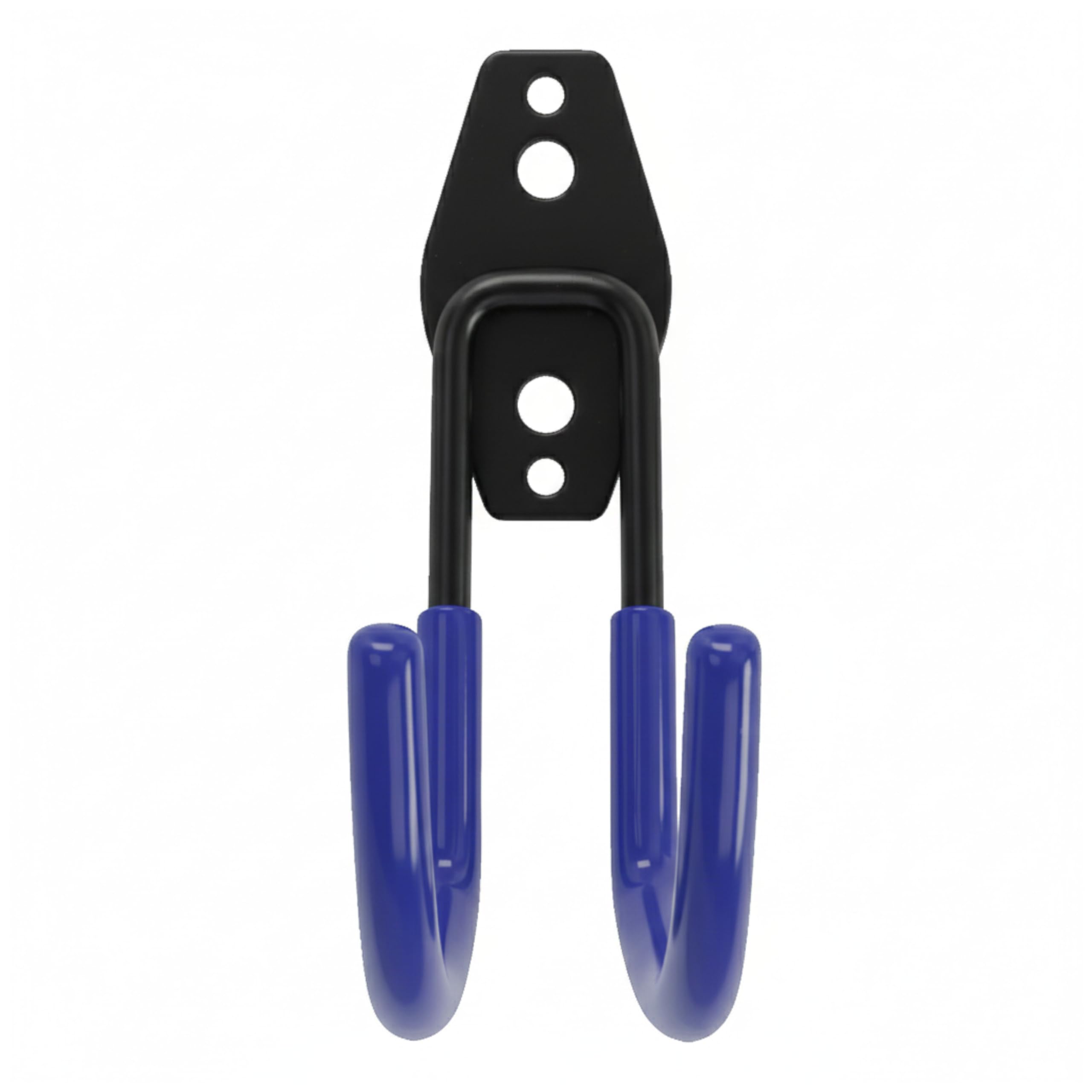botle Set di 10 ganci da parete, ganci per attrezzi, a forma di U 11 cm, rivestimento in PVC, per garage, capannoni, officina, gancio per sega a mano e sega da giardino, doppio gancio, portata fino a