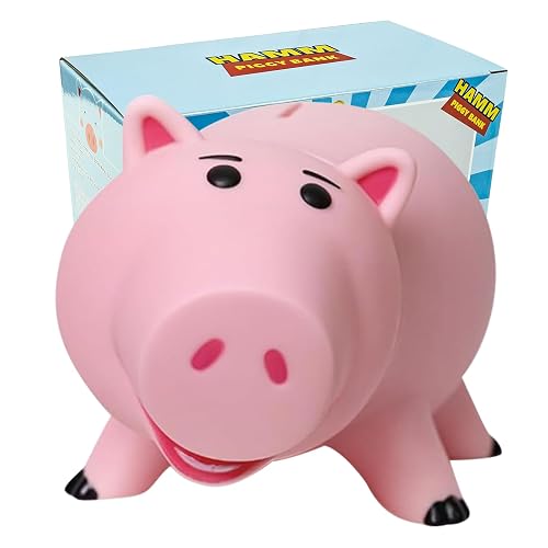 PHOCAS Hamm Piggy Bank Unbreakable Cute Pink Pig Money Bank