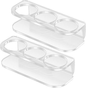 Peptide Case | 2 Peptide Vial Refrigerator Storage Holder | 3 Slot Rack Container Portable Wall Mountable for Men Women Home Kitchen Travel