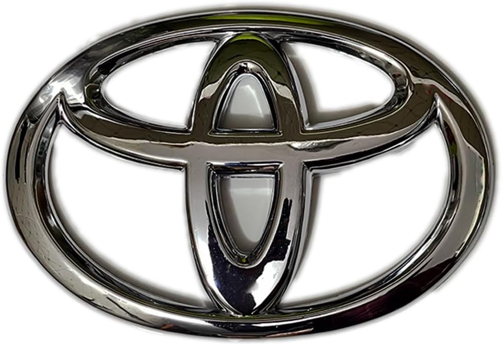 Front Grill Emblem Badge Compatible with Toyota SUV (Fits Fortuner 2009–2016 Models) – Chrome Finish – 17x12 cm – Generic Aftermarket Accessory