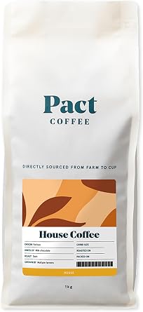 Pact Coffee House, Dark & Rich Roast 1kg - Coarse Grind - Freshly Roasted in Surrey
