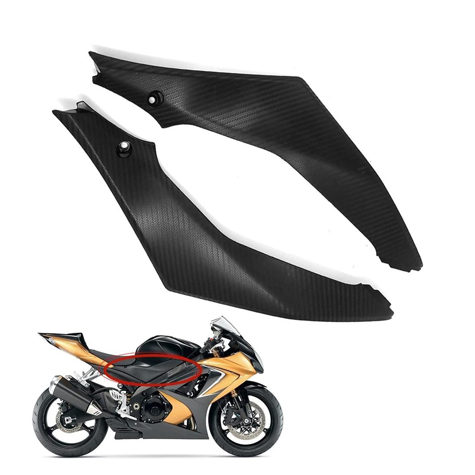 ウィングレット サイドパネルカバー オートバイのサイドフレーム