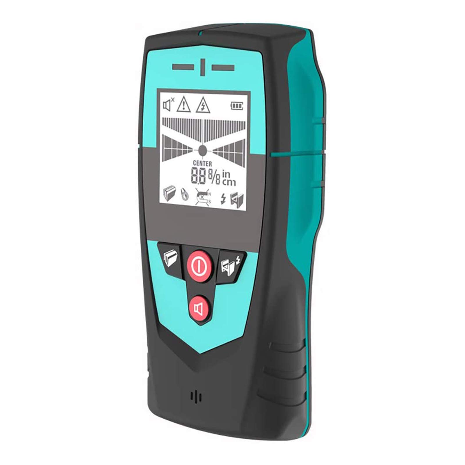 Detector de metales, sensor de detector de vigas eléctrico, escáner de pared Probador de alambre de pared de vástago de madera con dispositivo de detección de corrección automática para vigas de met