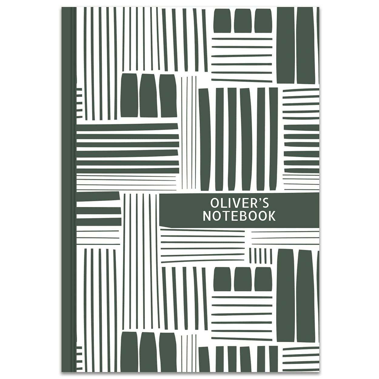 Paper Themes Notebook Personalised with Your Own Name or Text Notebooks for Men Women and Children (Line Up, A6)