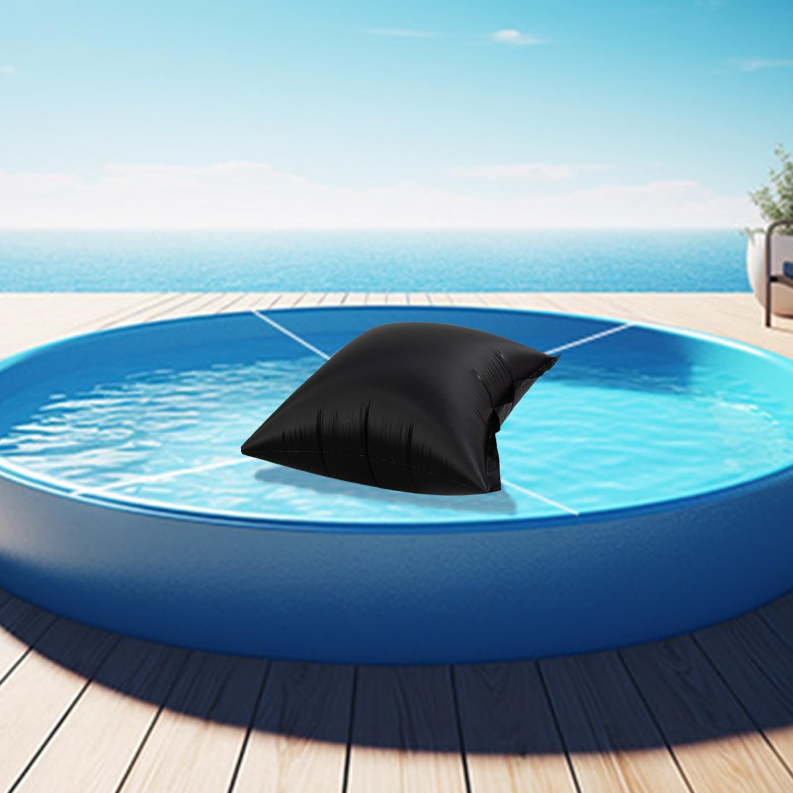 Pool-Luftkissen, Poolkissen zum Winterfest machen, Kältebeständige Winterschließkissen - Luftkissen für Bodenpool, kältebeständig winterfest winterschließende Kissen, 4 x 4ft Poolkissen