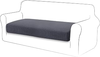 ふたり掛けソファIKEA:おすすめ&選び方ガイド 18 TIANSHU Sofa Seat Cover, 2 Seater Sofa Cushion Cover, Solid, Vertical and Horizontal Elasticity, Stretchable, Fit Type, Anti-Slip, Soft, Elastic Material, Good Stretchability, Four Seasons, Super