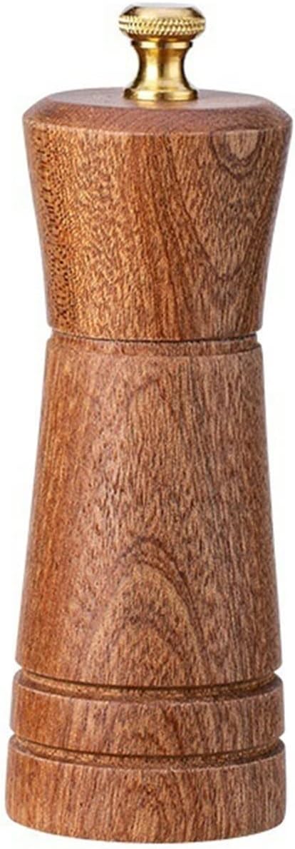 Pepper Grinder Manual Salt and Mill Solid Wood Spice Pulverizer for Kitchen(8 inch)