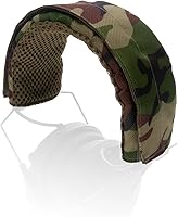 Vista 6 de Walker's Diadema envolvente para orejeras de tiro, cubierta universal transpirable para auriculares de protección auditiva, cierre de gancho y bucle