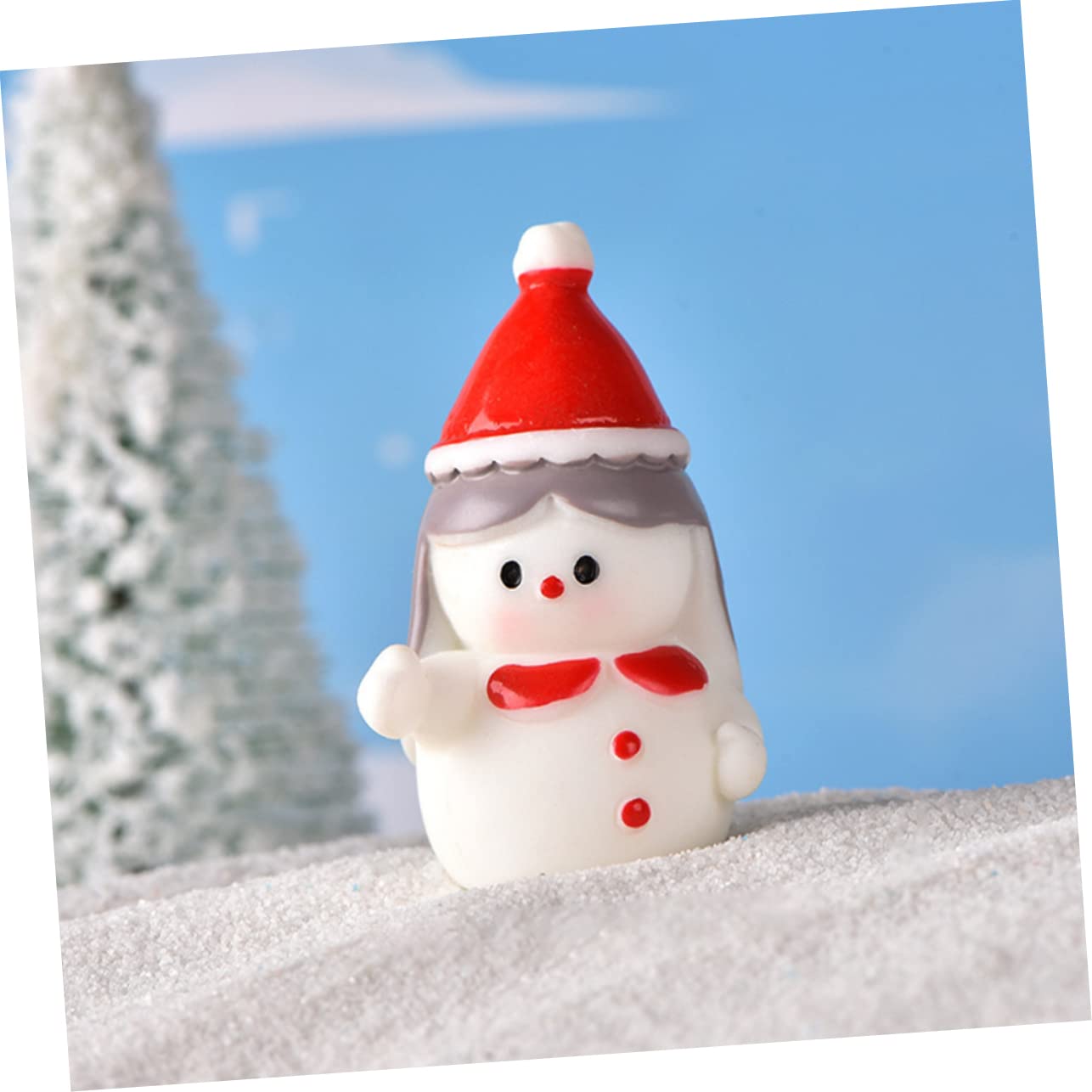 TOPBATHY 40 Piezas Muñeco De Nieve De Resina Estatua De Muñecos De Nieve De Navidad Figuritas Decorativas De Muñecos De Nieve Adornos Navideños De Mesa Estatuilla De Pie De Navidad