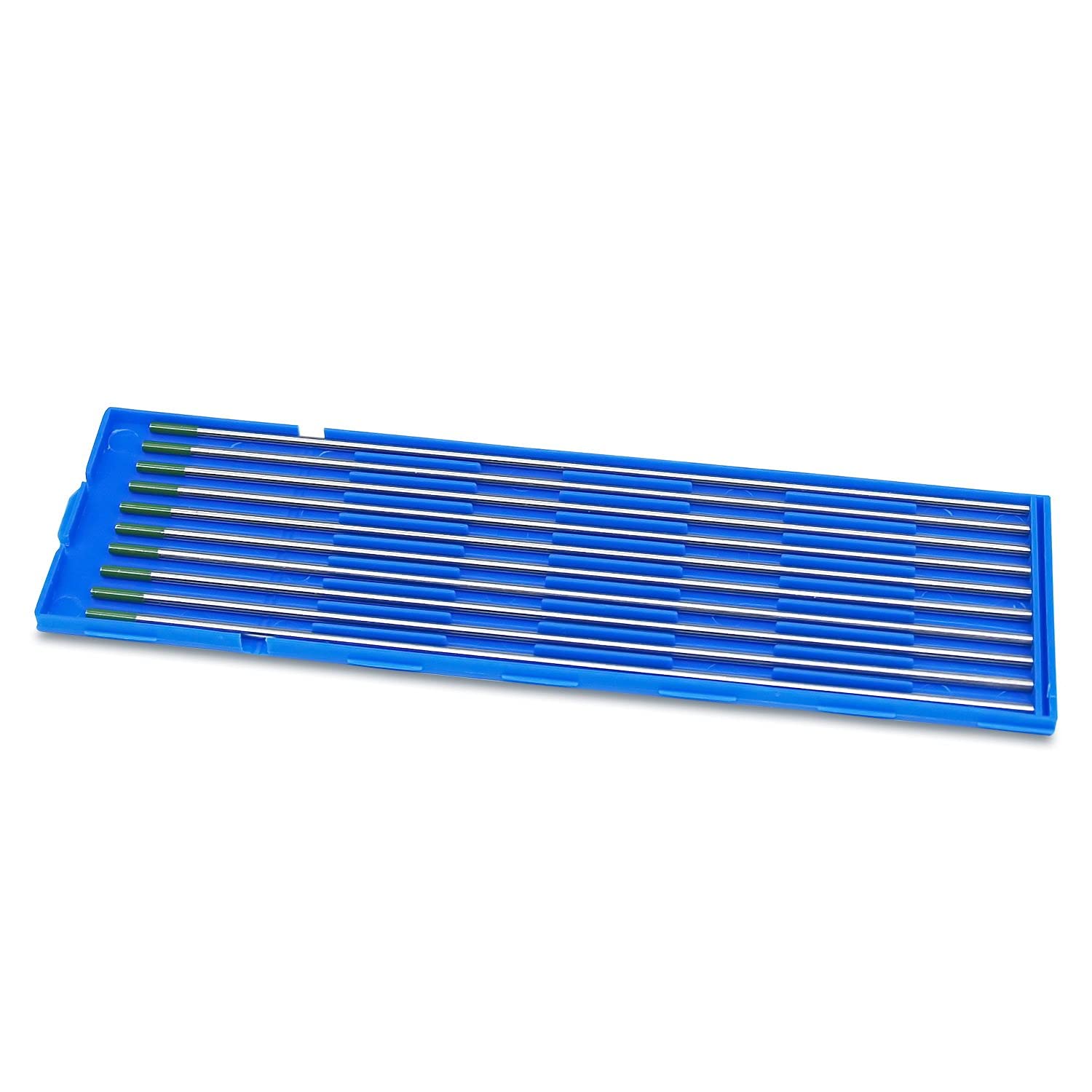 VECTOR WELDING Electrodos de Tungsteno 10 unidades 1,6 mm x 175 mm Verde | Aguja de tungsteno electroeda de soldadura, 175 mm, 20 verde