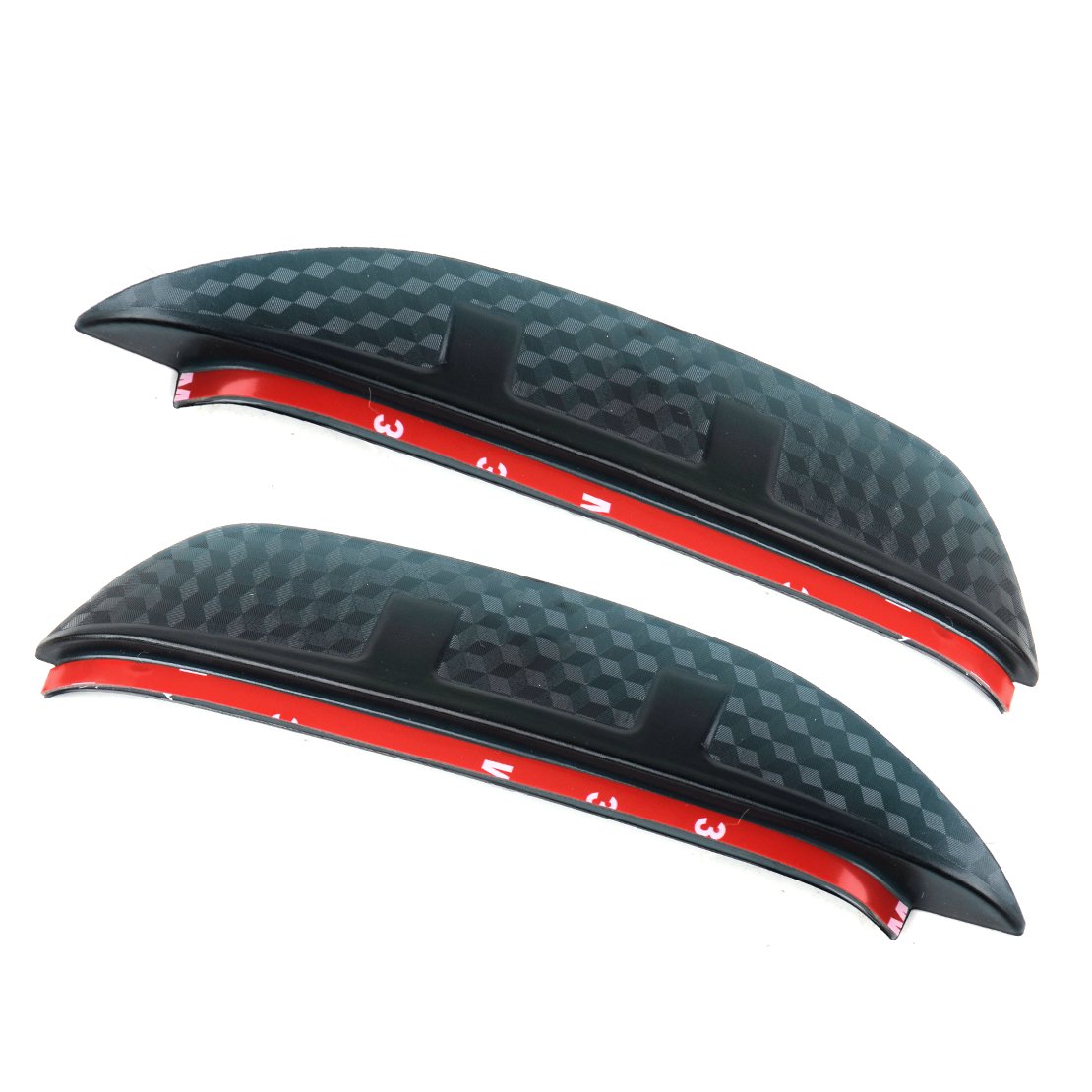 beler 1 Pair Side Door Rearview Mirror Rain Eyebrow Board Guard Cover Sun Visor Shade Shield for Honda Civic 2016 2017