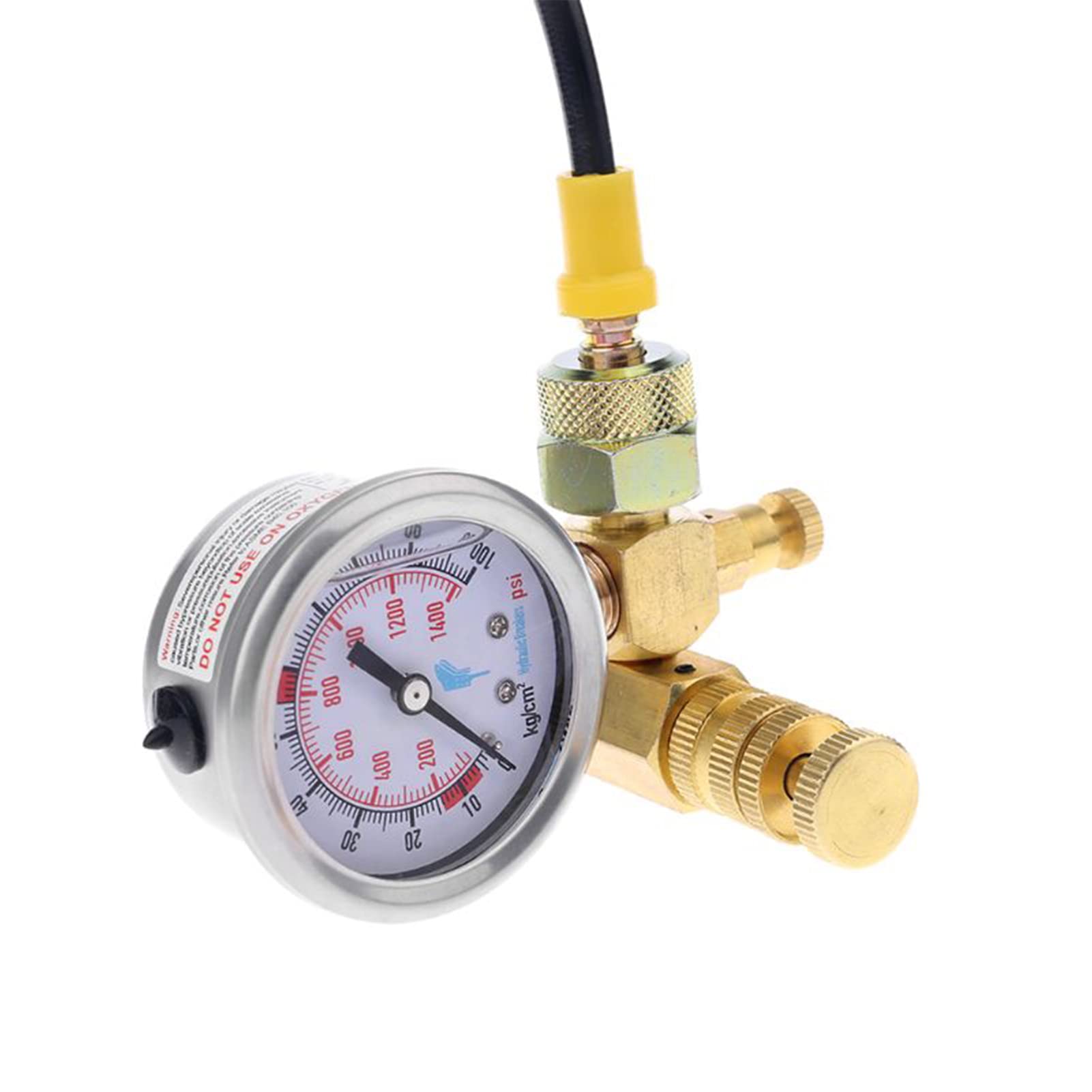 Kit De Carga De Gas Nitrógeno Dispositivo Martillo Hidráulico Manómetro De Presión, Manómetro Hidráulico Caja De Manómetro De Nitrógeno para Excavadora con Acoplamiento De,