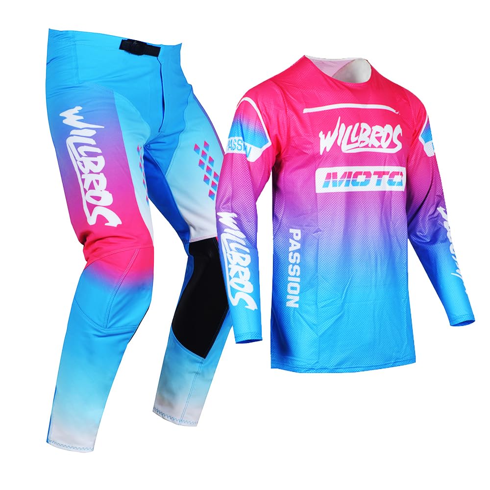 Jugend Motocross Hose und Jersey Kombination für Kinder MX Fahrrad Off-road Enduro MTB Jungen Mädchen Gear Set