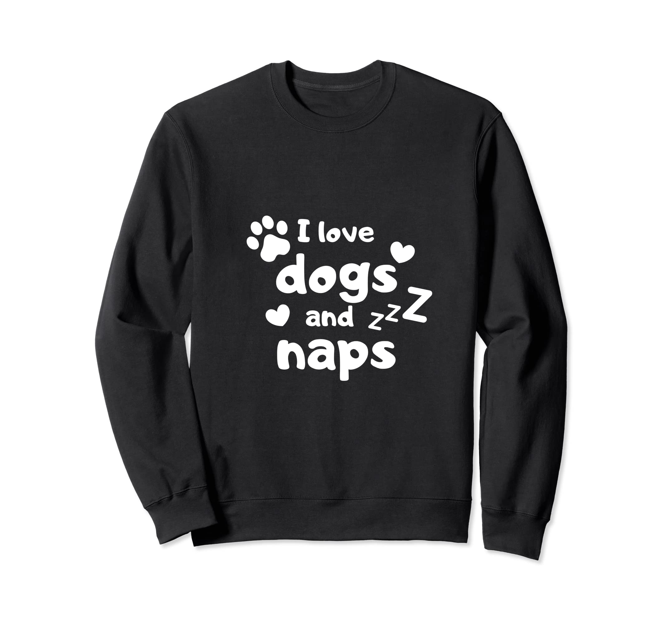 BRIGHTENOUTFITI love dogs and naps Dog owner gift dog lover present Sweatshirt