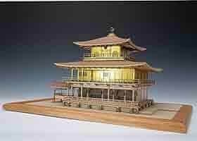 木製模型建物金閣寺 1/75スケール 未組立 木製模型建物金閣寺 1/75スケール 未組立 木製模型建物金閣寺 1
