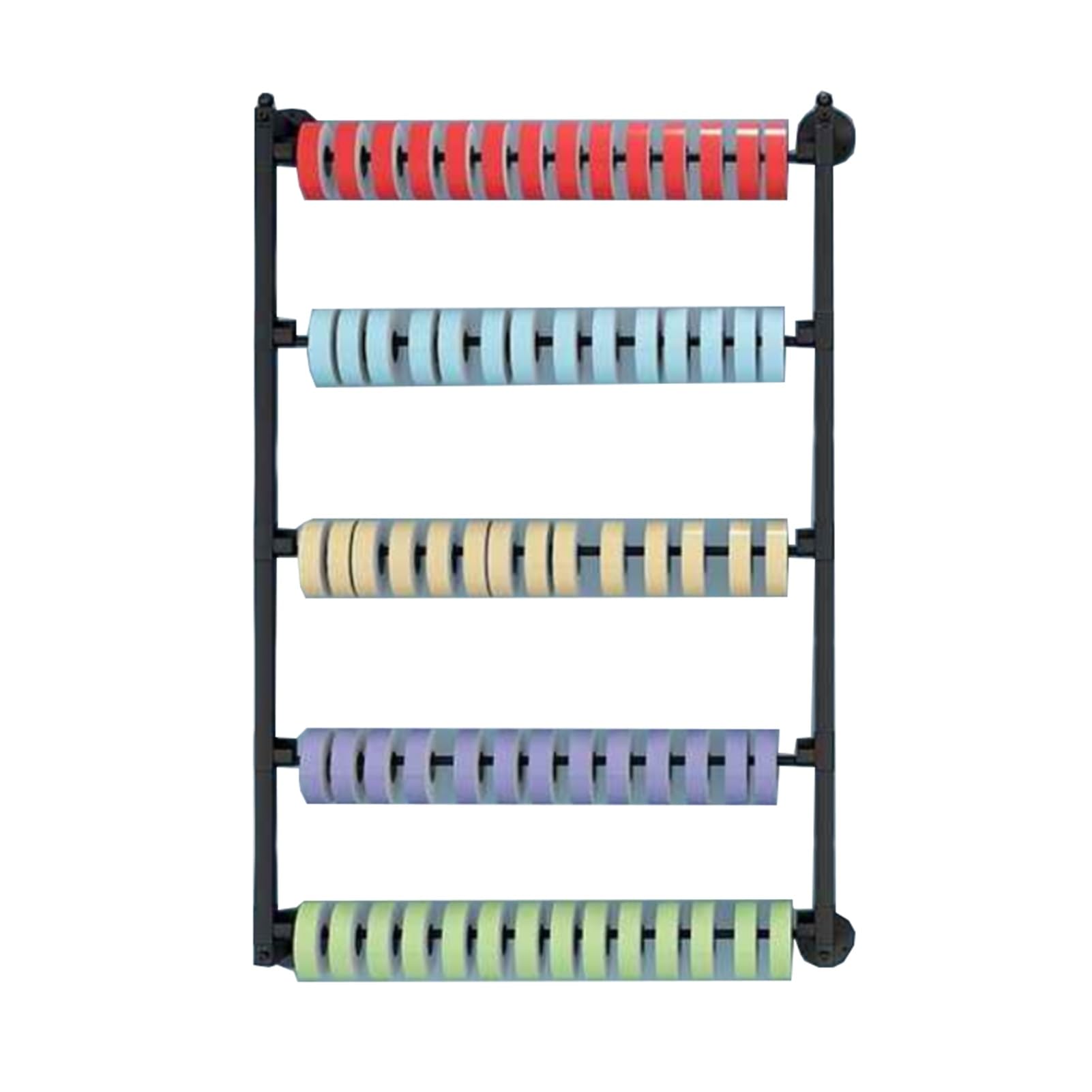 Présentoir mural pour rouleaux de tissu idéal pour organiser votre atelier créatif